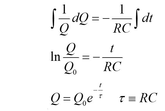 RC circuit equation