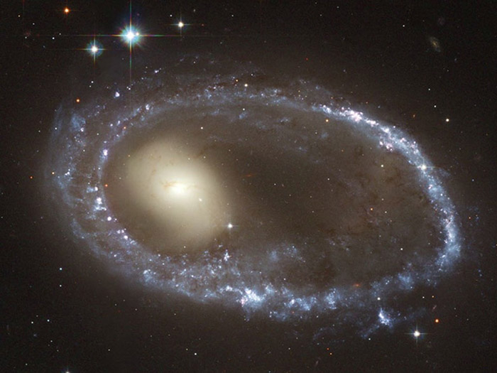 colliding galaxies simulation
